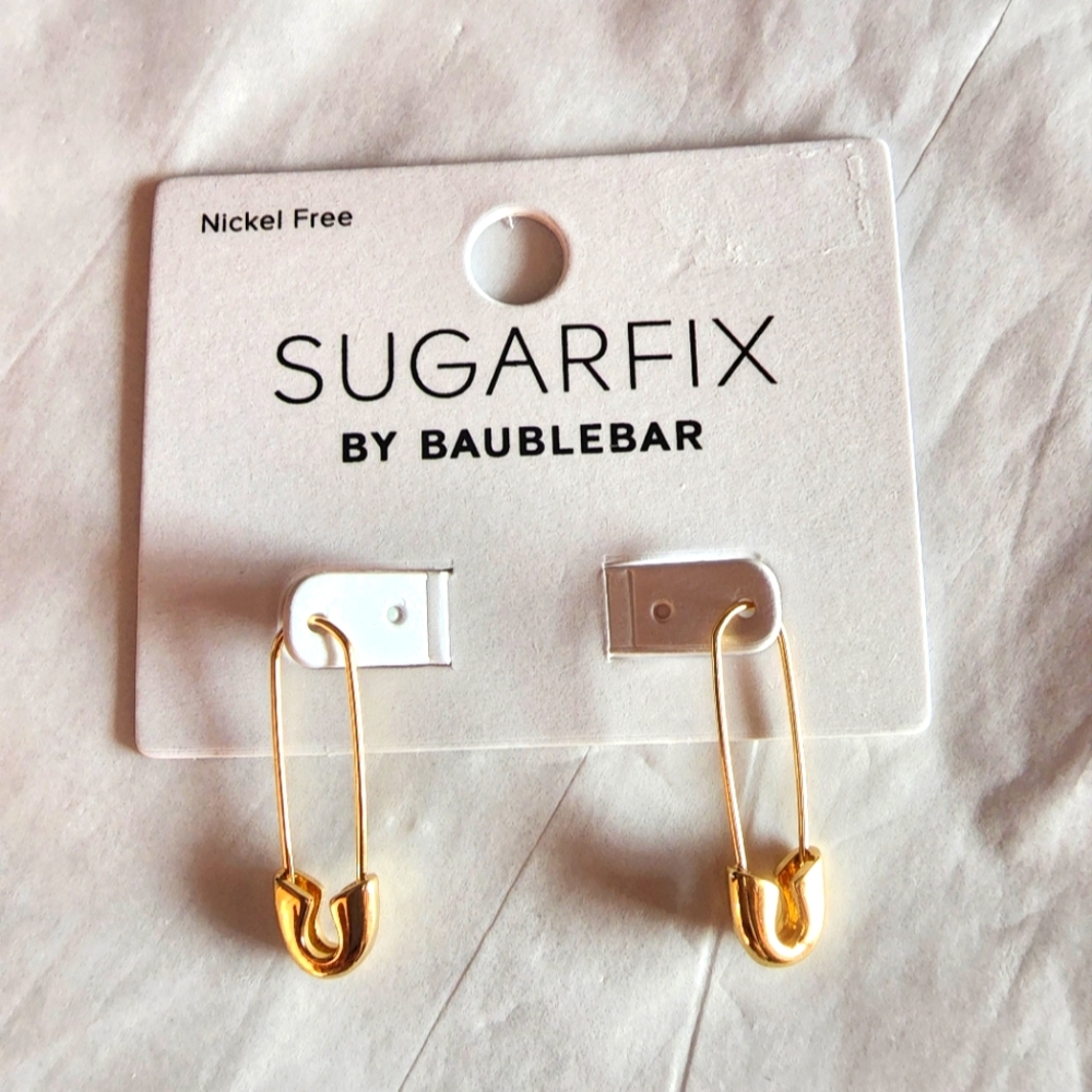Sugarfix by Baublebar Safety Pin Earrings